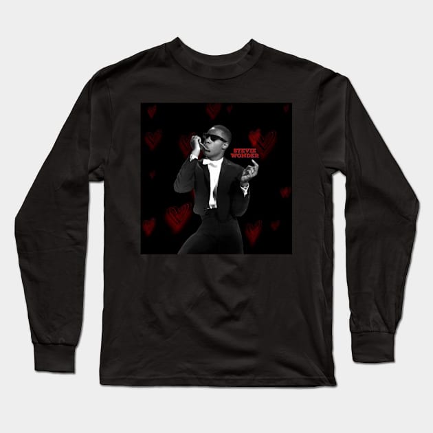 Stevie Wonder / 1970 Long Sleeve T-Shirt by KitzCutiz